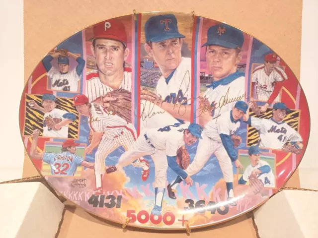 Tom Seaver / Nolan Ryan /Steve Carlton Mlb Collector's Plate "The Kings Of K"