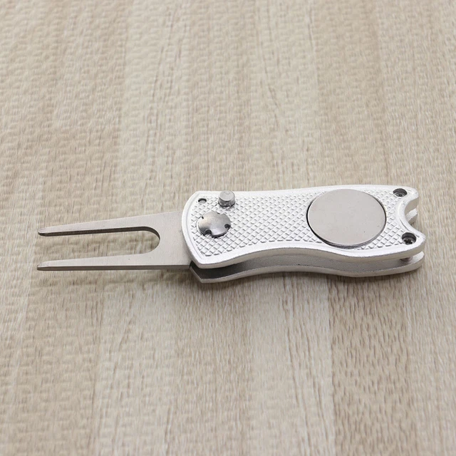 Divot Tool Divot Repair Tool Restorer Tool Folding Tool Stainless Steel 2