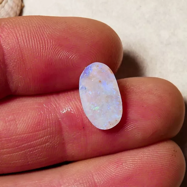 Lightning Ridge Oval Rub Australian Opal Gemstone 2.8 carats, 15x9x3mm EO-203