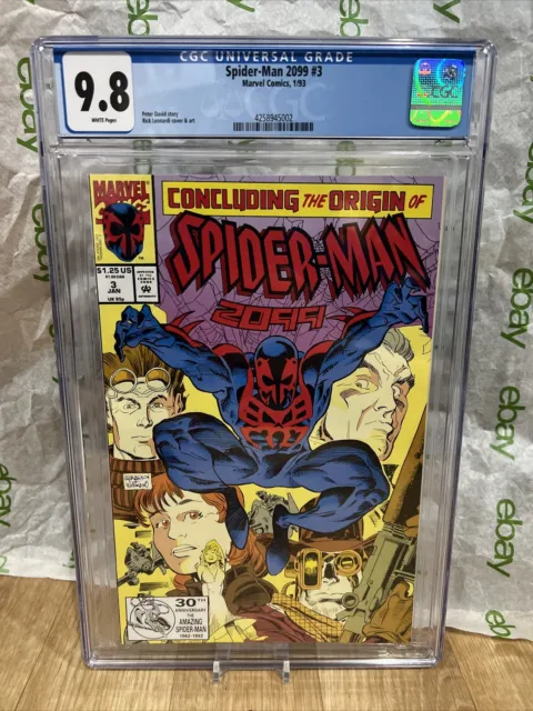 Spider-Man 2099 #3 CGC 9.8 1993 comic marvel new slab Graded  rare