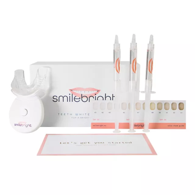 Teeth Whitening Kit with LED Light Strong Gel Tooth Tray FDA 3*3ml Peroxide Gel 3