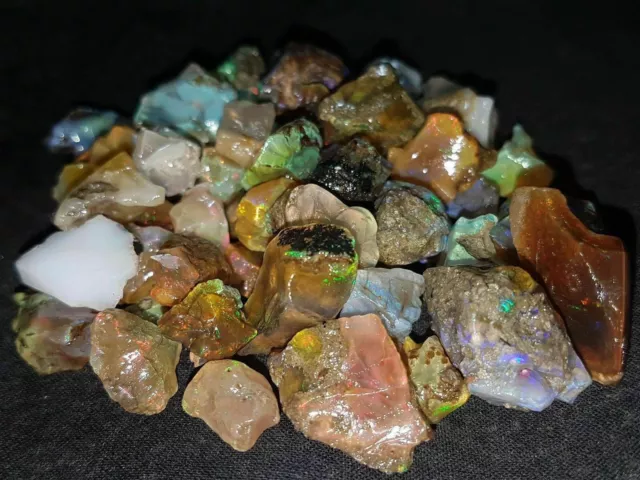 Lot de pierres précieuses brutes en vrac d'opale éthiopienne naturelle de...