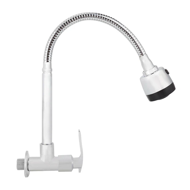Grifo de cocina 1/2 pulgadas cocina doméstica único tipo frío agua 360° girable