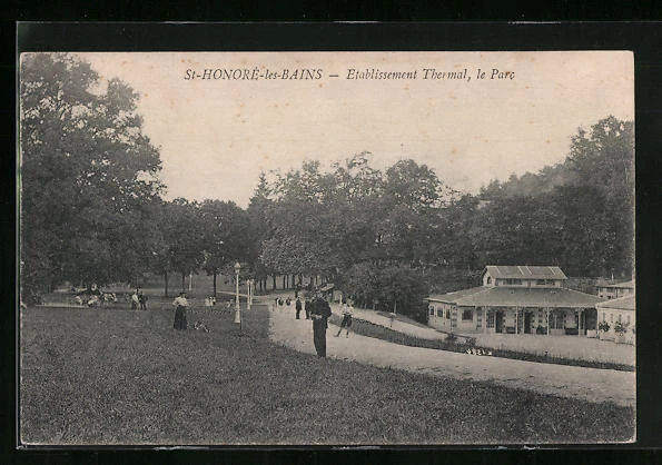 CPA St-Honoré-les-Bains, Thermal Establishment, Le Parc