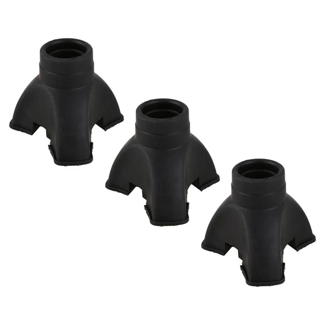 3 x Gehstockendstativ Cane Tip Selbstständiges Gummi Rutschfestes Ende Unte9407