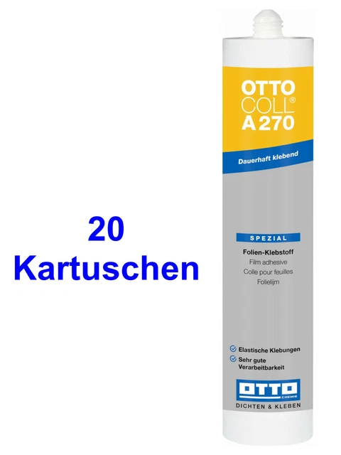 Ottocoll A270 20 x 310 ML Folien-Klebstoff Pare-Vapeur Intérieur