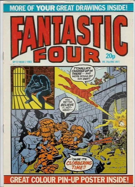 Fantastic Four #22 FN (1983) Marvel Comics UK