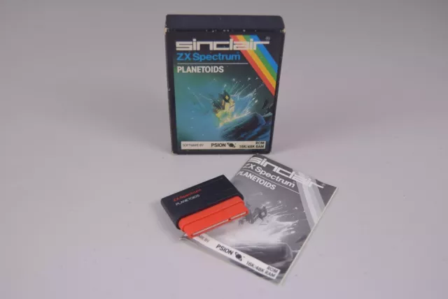 Sinclair ZX Spectrum ROM cartridge - Planetoids - boxed with manual