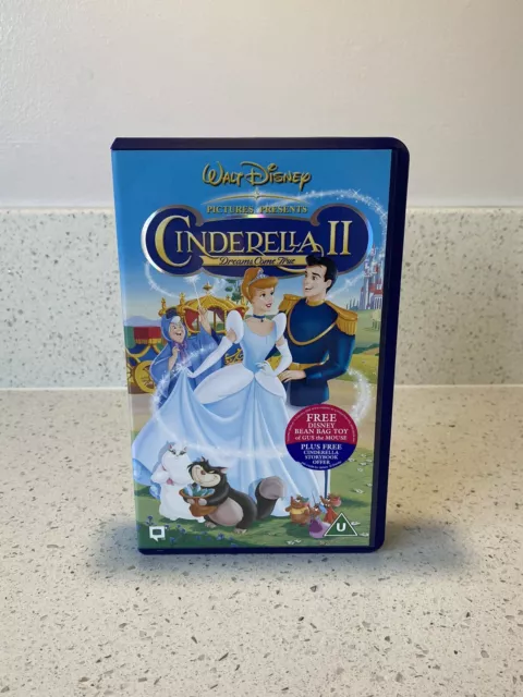 Cinderella II 2 Dreams Come True Walt Disney VHS 2002 English Collectible Sealed