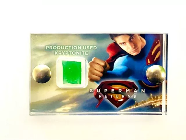 Superman Returns Production used Kryptonite Movie Prop piece with COA.