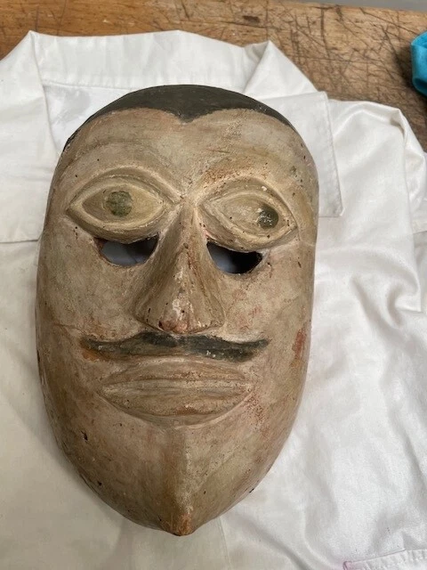 sinhalese antique wooden mask