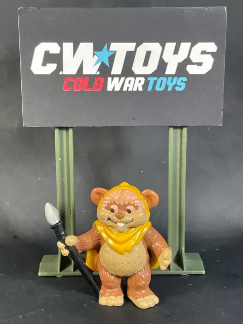 1990 Star Wars Ewoks Cartoon PVC Wicket Ewok Action Figure Euro Star Tours