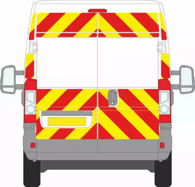 Citroen Relay H2 Medium Roof Van 3/4 Prismatic Chevron Kit Chapter 8 Reflective