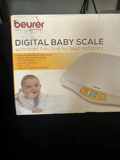Beurer BY80 Digital Baby Scale, Infant Scale for Weighing in Pounds/Ounces/or KG
