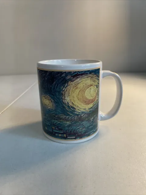 Cafe Arts Henriksen Imports "Starry Night" Art Ceramic Coffee Mug Cup