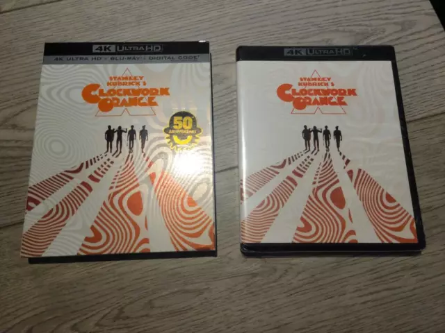 A Clockwork Orange (1971) Stanley Kubrick (Blu-ray + 4K UHD) NEW!! w/ Slipcover