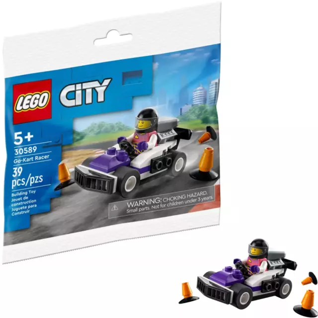 Lego City 30589 Le Kart de Course Figurine Bloc Jouets Noël et Jeux Construction