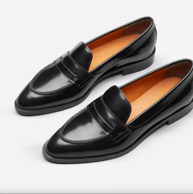 Mocasín para mujer Everlane negro The Modern penny talla 9,5