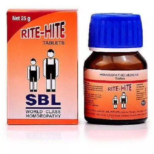 SBL Rite Hite Tablet  25gm HOMEOPATHIC Medicine  +  FREE SHIPPING WORLDWIDE