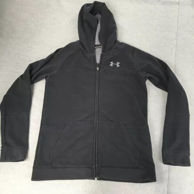 Under Armour Kids Boys Hoodie Jacket Youth Size XL (12 - 14 Years) Black Logo