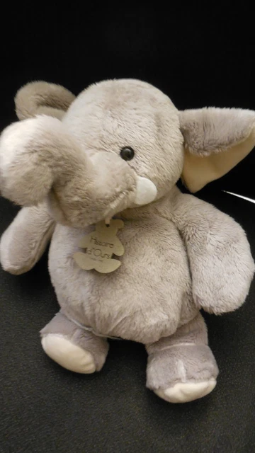 MM doudou peluche éléphant gris HISTOIRE D'OURS 23cm - état NEUF -