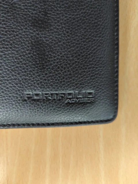 A4 Black Folder Organiser Business Case Conference File by Portfolio Leather PU