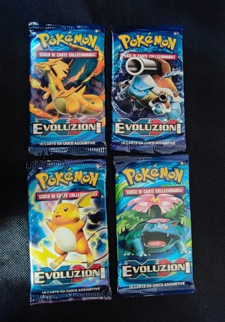 POKEMON XY EVOLUZIONI ARTSET Charizard Blastoise Venusaur Raichu BUSTINE ITA 