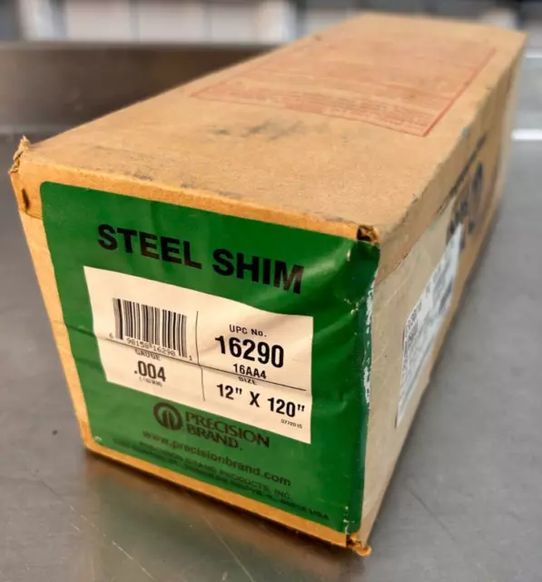 Precision Brand Steel Shim | .004 | 12"x120" | 16290 | New