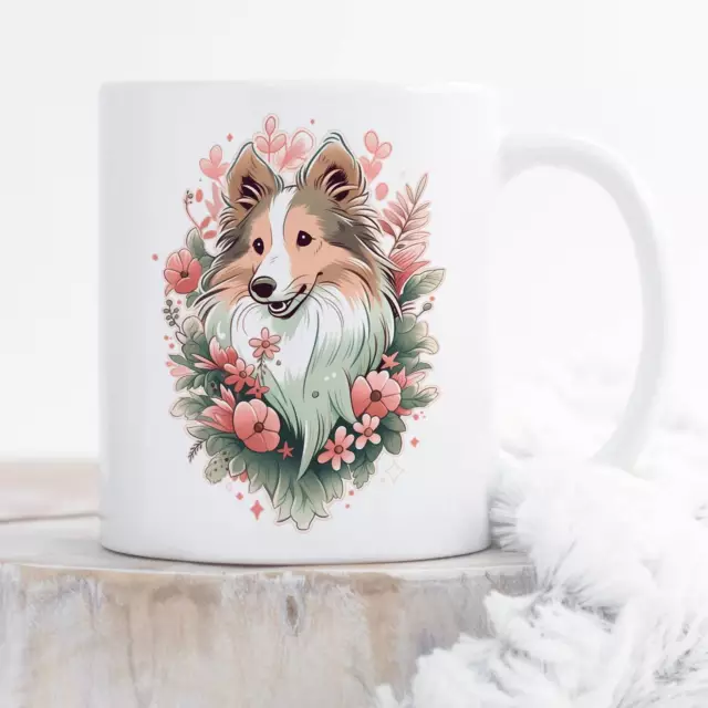 Sheltie Coffee Mug Cute Sable Shetland Sheepdog Gift Dog Lover Funny Gift For