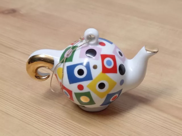 Villeroy & Boch Porcelain Teapot Christmas Tree Ornament Decoration