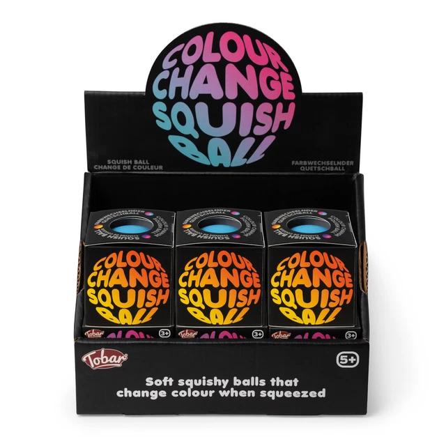 Al Azar Recoger, 1pcs Scrunchems Cambio de Color Squish Bola