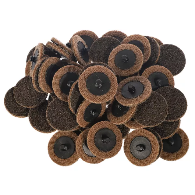 50 Pack 2" Coarse Surface Conditioning Discs Roll Lock Die Grinder Sanding Pads