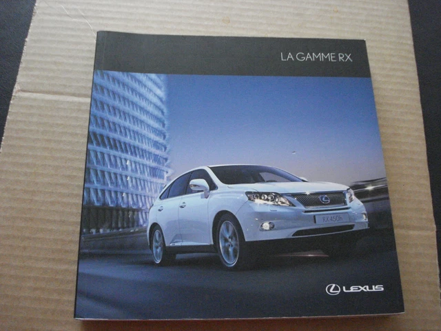CATALOGUE /BROCHURE lexus RX 350 et 450H - 7/2010 EUR 1,00 - PicClick FR