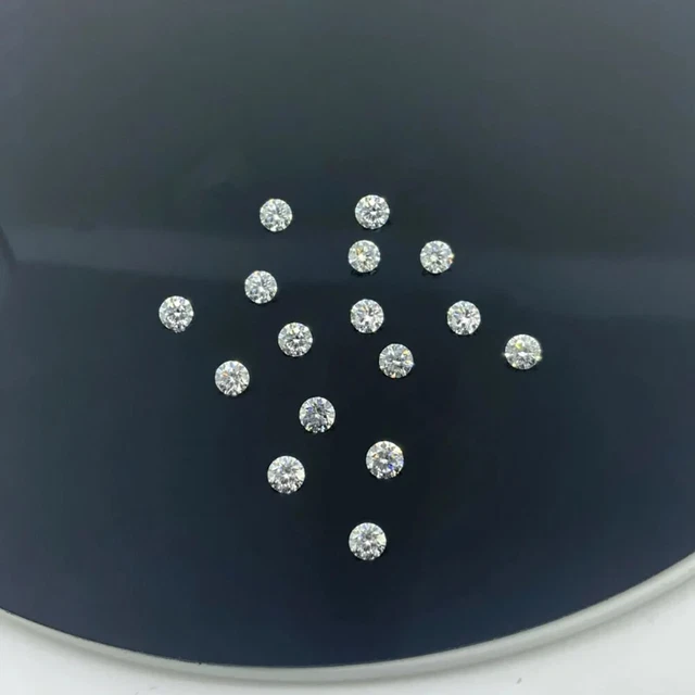 Def Cvd Diamant I1/I2 Clarté Coupe Ronde 5 CT 1000 Pièces Labo Grown Lot 1 MM