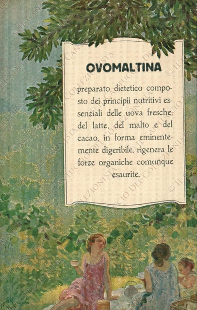 Ditta farmaceutica A. WANDER Milano Farmacia OVOMALTINA Cartolina pubblicitaria