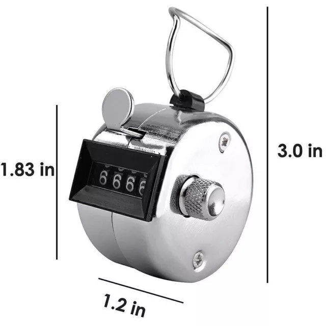 2Packs Portable 4 Digit Hand Held Number Click Golf Counter Tally Recorder USA 2