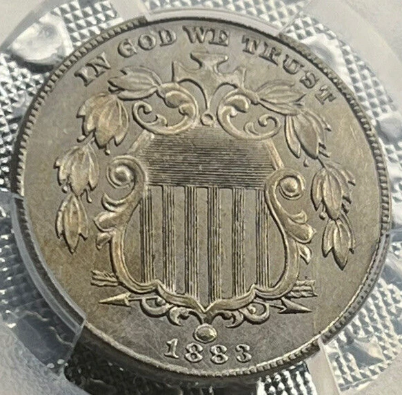 1883 Shield Nickel PCGS AU58 NR