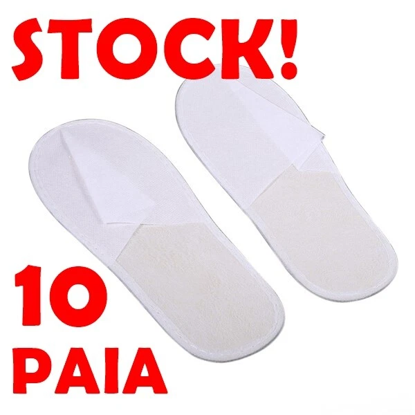 Pantofole Usa E Getta Antiscivolo | 2 Paia Unisex | In Spugna Per Hotel, Spa, Casa - Foto 7
