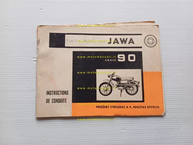 Jawa 90 Cross 1967 manuale uso manutenzione francese originale