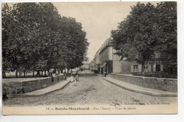 SAINTE MENEHOULD - Marne - CPA 51 - Rue Chanzy 17 - military stamp Bar le Duc