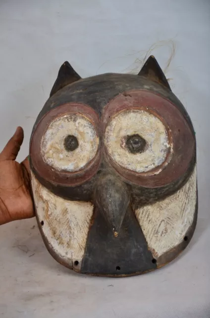 African Tribal Art, Luba Bird Mask  from Democratic Republic of Congo
