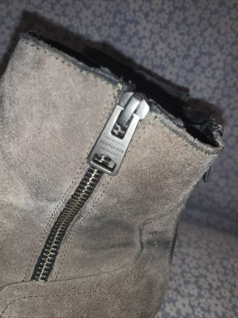ALL SAINTS TAUPE Grey Suede Chelsea Boots. Zip Detail. Size 8. #E2* £36 ...
