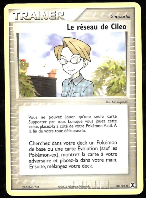 Carte Pokémon Trainer 88/112 - Le Réseau de Cileo - Rouge Feu/Vert Feuille (vf)