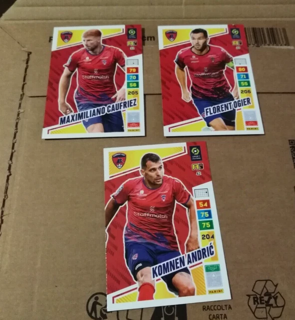 Panini  Adrenalyn  Ligue 1   2023 2024   Clermont Foot 63   N°  32 33 42