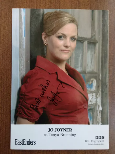 JO JOYNER *Tanya Branning* EASTENDERS HAND SIGNED AUTOGRAPH FAN CAST PHOTO CARD