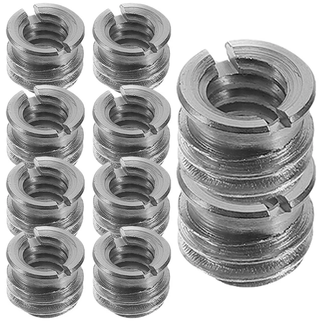 Adaptateurs Pied Micro SAVITA 2 Pièces - Conversion 1/4" à 5/8" - Alliage Aluminium Pour Microphone Et Caméra