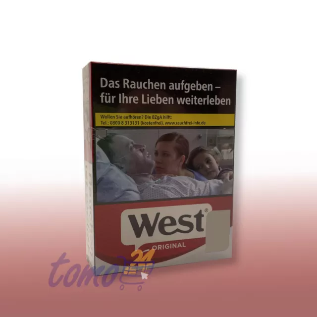 1 Stange West Red Zigaretten 10x 20 Stück / 6,60€