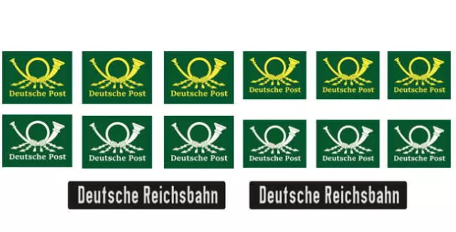 DR Deutsche Post DDR Reichsbahn Aufkleber Decals LGB POLA PIKO Spur G