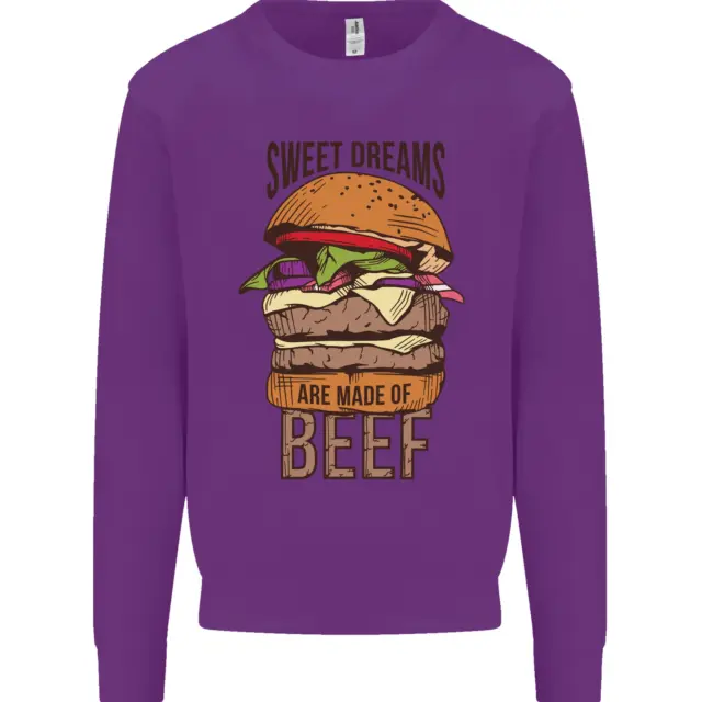 Felpa maglione da uomo Food Sweet Dreams Beef Funny Chef barbecue cuoco 9