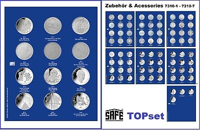 Safe 7310-6 Allemand pièces commémoratives 2012-2015 Topset feuilles monnaie